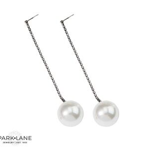 Park Lane polar pearl rhinestone Drop Earrings